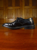 25/0366 trickers dunlop black double-welt plain toe oxford shoe uk 8.5