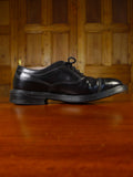25/0366 trickers dunlop black double-welt plain toe oxford shoe uk 8.5
