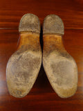 25/0365 wonderful vintage trickers england tan brown leather derby shoe uk 8