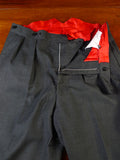 25/0359 anderson & sheppard 2007 savile row bespoke grey worsted trouser (minor damage) 36