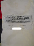 25/0359 anderson & sheppard 2007 savile row bespoke grey worsted trouser (minor damage) 36
