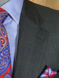 25/0345 immaculate gieves & hawkes savile row glen check wool sports jacket blazer 43 short to regular