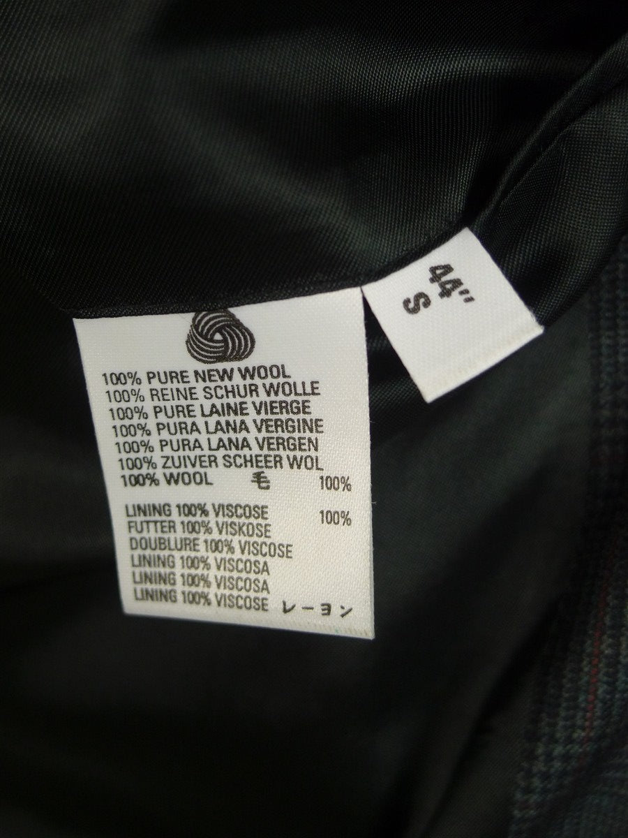 25/0345 immaculate gieves & hawkes savile row glen check wool sports jacket blazer 43 short to regular