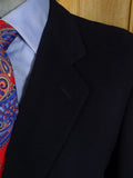 25/0357 immaculate italian 70% wool & 30% cashmere navy blue overcoat 40-42 regular