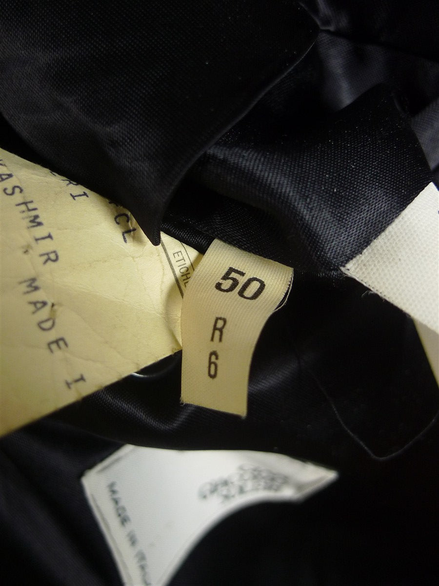 25/0357 immaculate italian 70% wool & 30% cashmere navy blue overcoat 40-42 regular