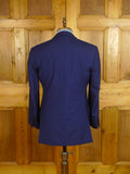 25/0350 richard james 2014 savile row bespoke dark royal blue wool & mohair suit 39 regular