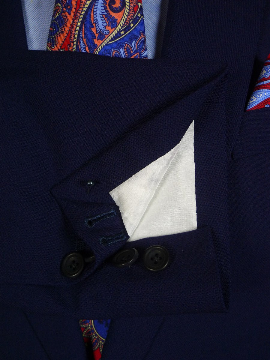 25/0350 richard james 2014 savile row bespoke dark royal blue wool & mohair suit 39 regular