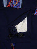25/0350 richard james 2014 savile row bespoke dark royal blue wool & mohair suit 39 regular