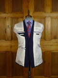 25/0350 richard james 2014 savile row bespoke dark royal blue wool & mohair suit 39 regular