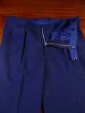 25/0350 richard james 2014 savile row bespoke dark royal blue wool & mohair suit 39 regular