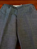 25/0349 vintage british bespoke heavyweight nailhead weave worsted 3-piece suit w/ 2 pair trousers 43-44 short