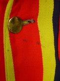 25/0354 wonderful genuine 1930s 1940s vintage bold stripe boating blazer 33-34