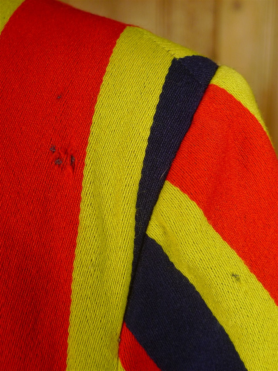 25/0354 wonderful genuine 1930s 1940s vintage bold stripe boating blazer 33-34
