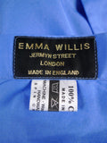 25/0363 emma willis jermyn st london pale blue cotton single cuff shirt 15.5 /35 (rrp £350)