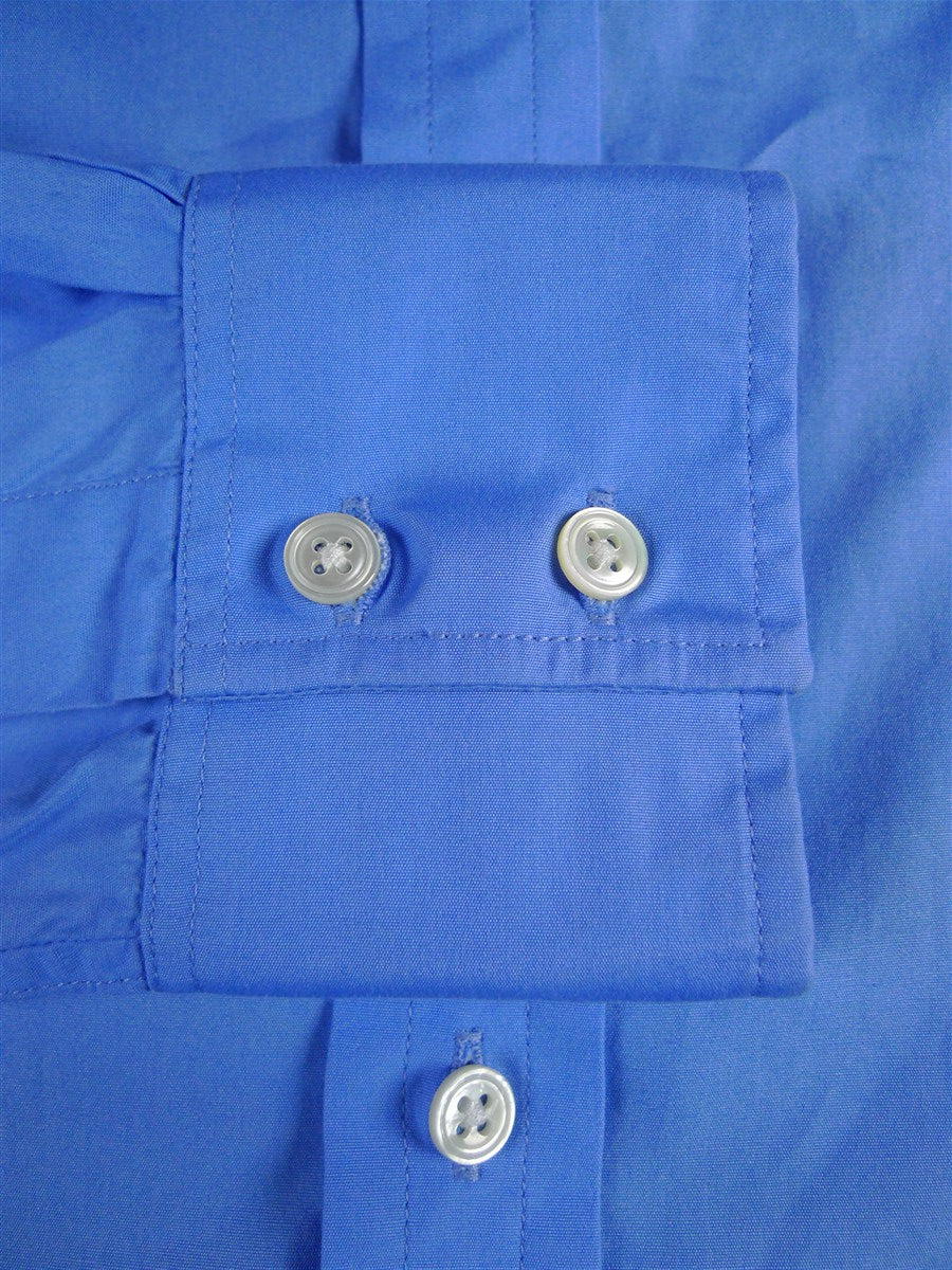 25/0363 emma willis jermyn st london pale blue cotton single cuff shirt 15.5 /35 (rrp £350)