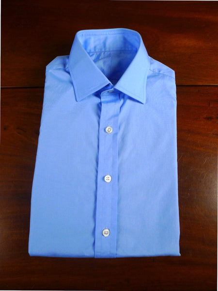 25/0362 immaculate emma willis jermyn st london pale blue cotton single cuff shirt 15.5 /35 (rrp £350)