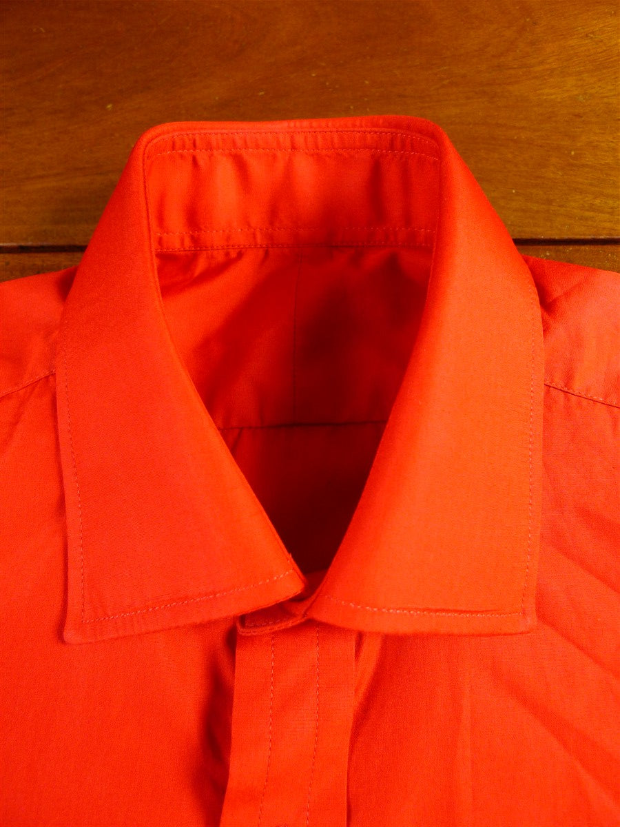 25/0361 immaculate emma willis jermyn st london red cotton single cuff shirt 15.5 /35 (rrp £350)