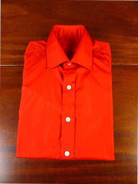25/0361 immaculate emma willis jermyn st london red cotton single cuff shirt 15.5 /35 (rrp £350)