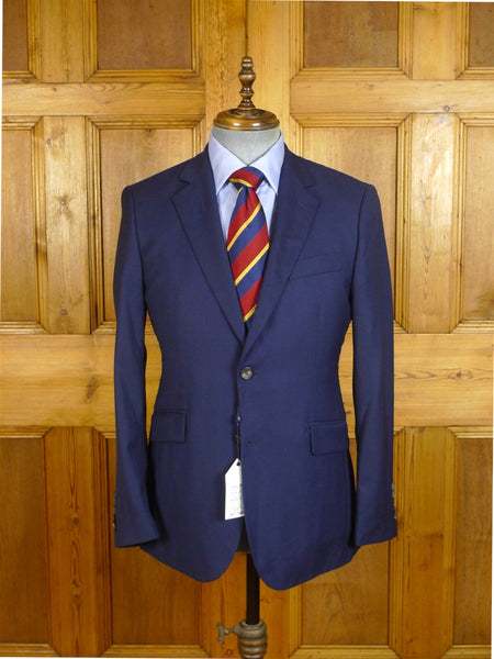 25/0378 new w/tags hackett no. 14 savile row navy blue blazer in loro piana cloth 38 regular