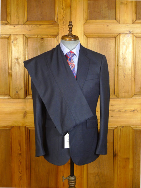 25/0383V new w/tags hackett no.14 savile row midnight blue birds-eye weave wool suit in loro piana cloth rrp £900 - various sizes available