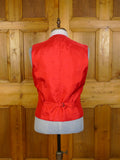 25/0389 vintage daks dd red wool twill country waistcoat 39 regular