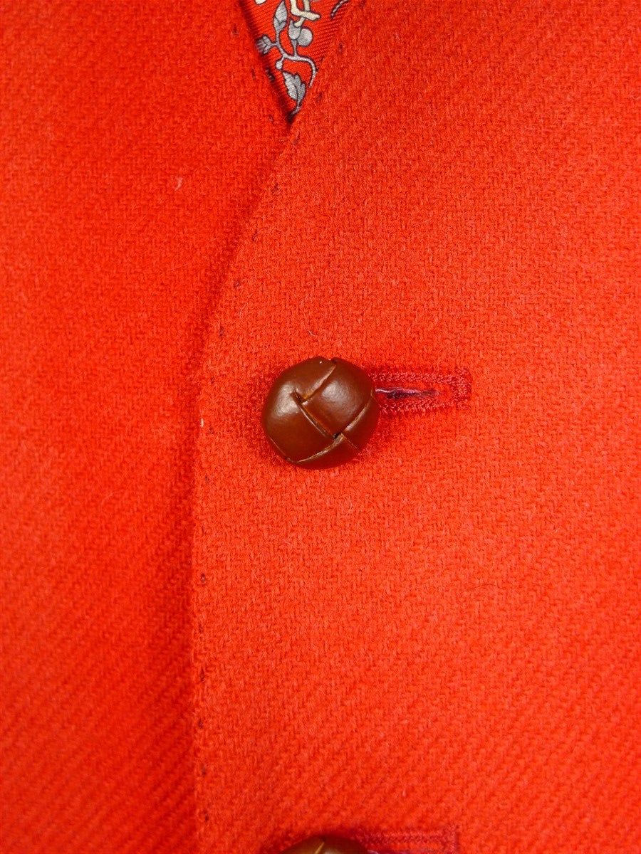 25/0389 vintage daks dd red wool twill country waistcoat 39 regular