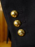 25/0392 vintage huntsman savile row navy blue worsted d/b blazer w/ red lining 41 regular