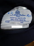 25/0424 kent haste 2018 savile row bespoke navy blue worsted blazer jacket 50 regular