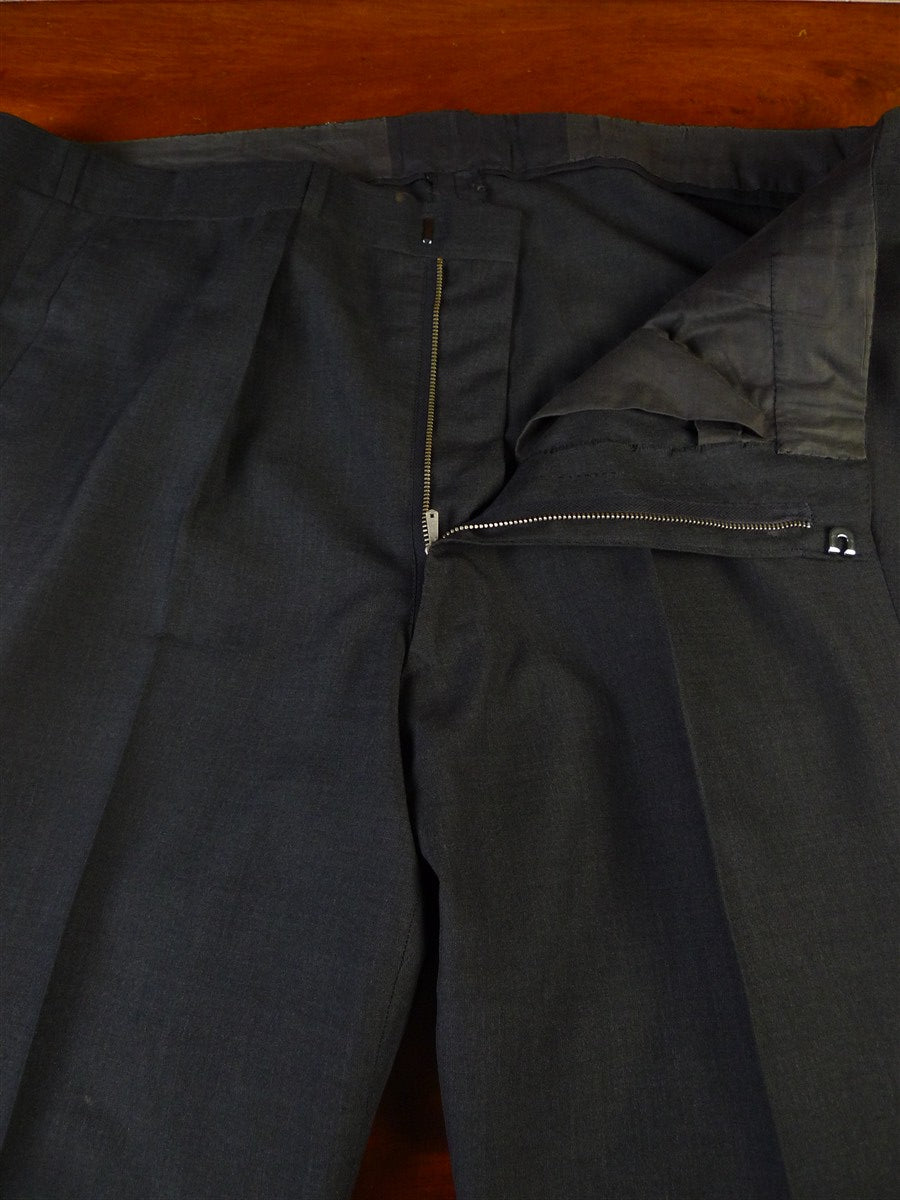 25/0438 savile row bespoke dark grey superfine wool trouser 40-44