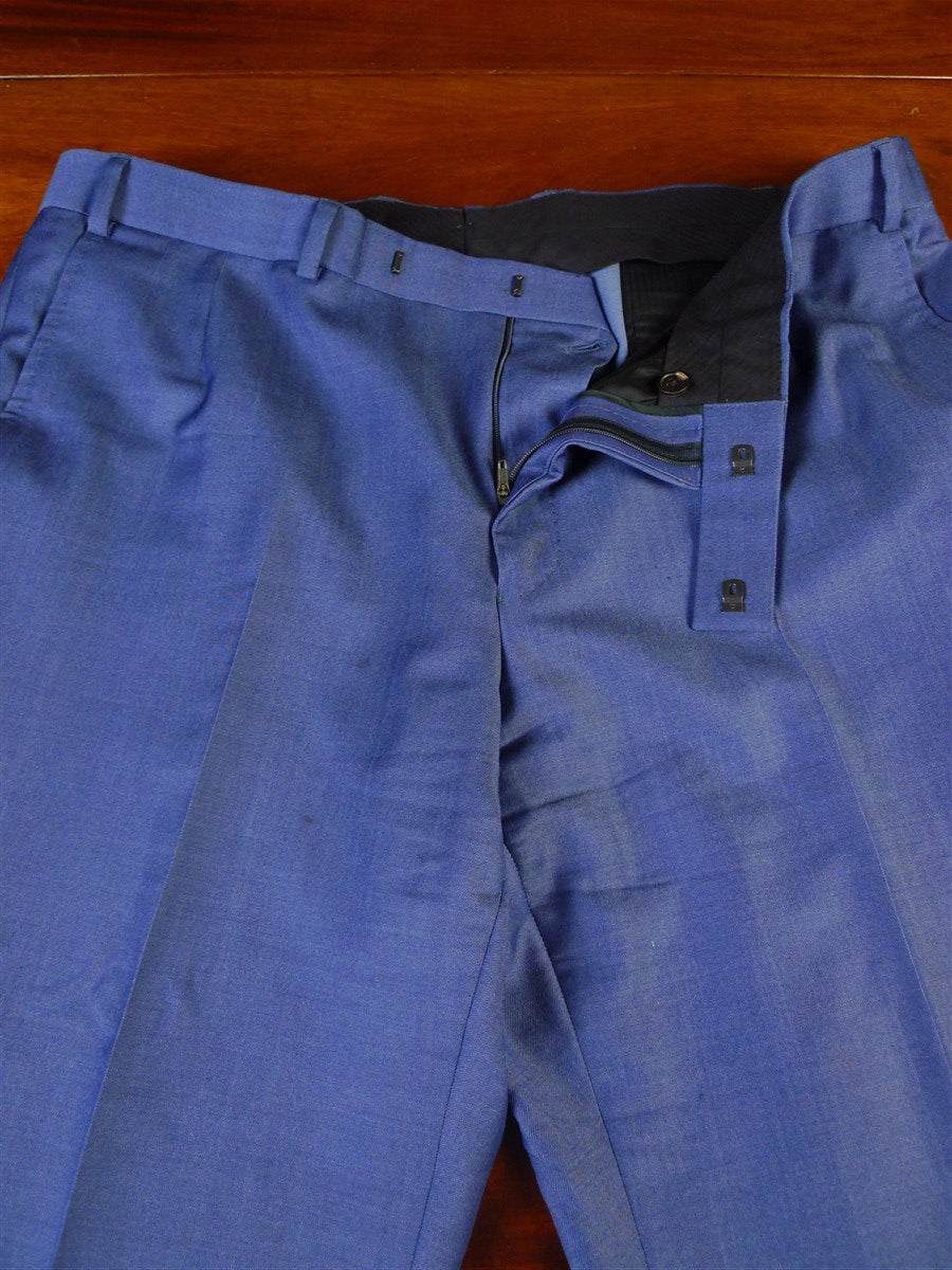 25/0439 gieves & hawkes savile row teal blue virgin wool trouser 39