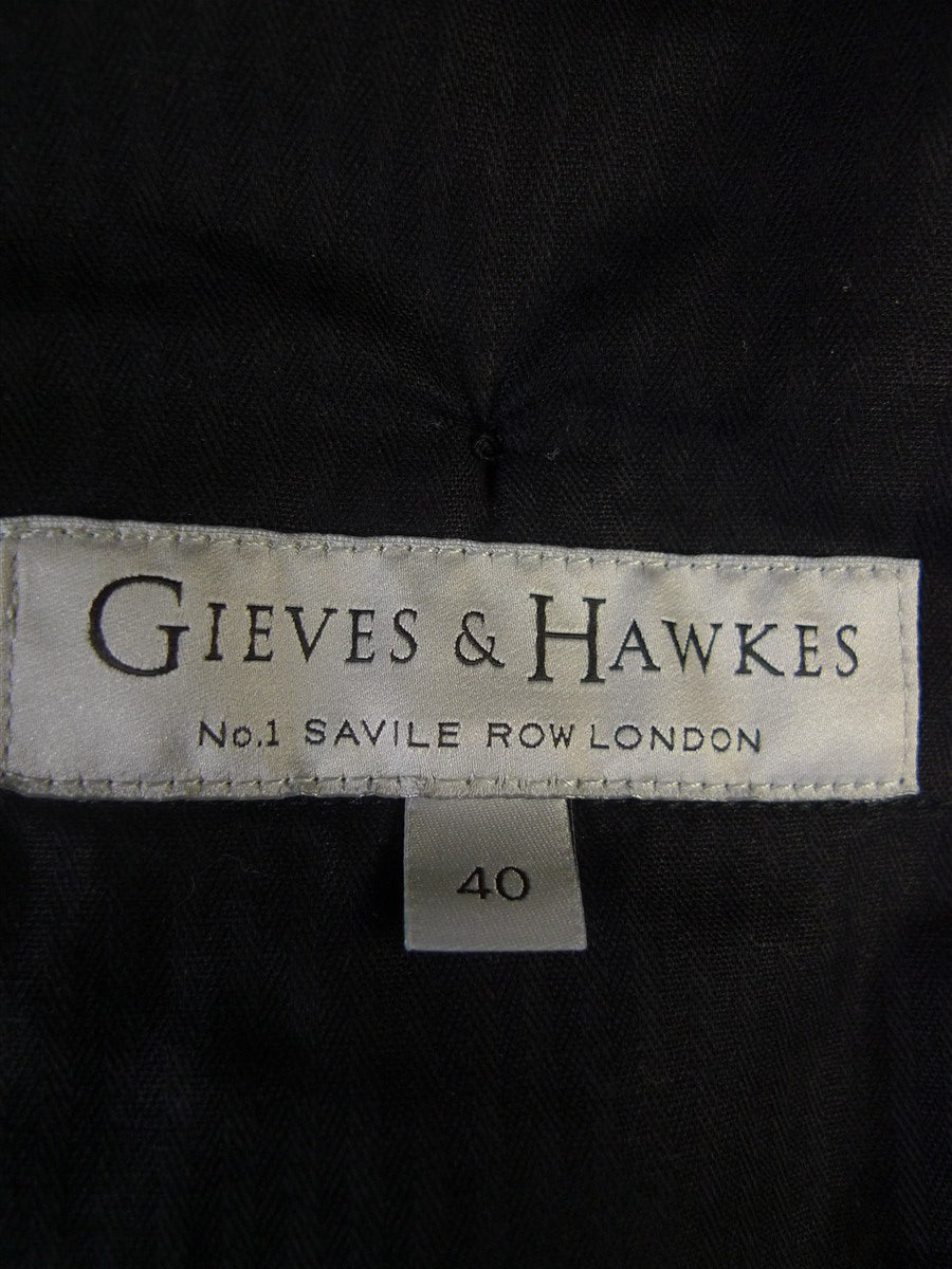 25/0439 gieves & hawkes savile row teal blue virgin wool trouser 39