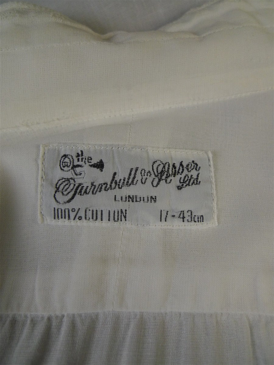 25/0447 vintage turnbull & asser  pleated WHITE EVENING DRESS SHIRT 17