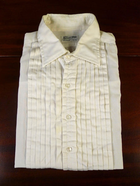 25/0447 vintage turnbull & asser  pleated WHITE EVENING DRESS SHIRT 17