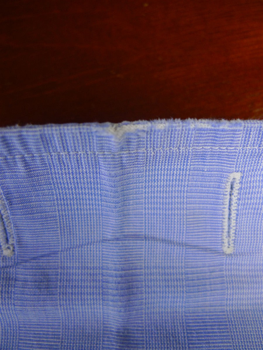 25/0495 gieves & hawkes savile row blue cotton d/cuff shirt collar 16.5