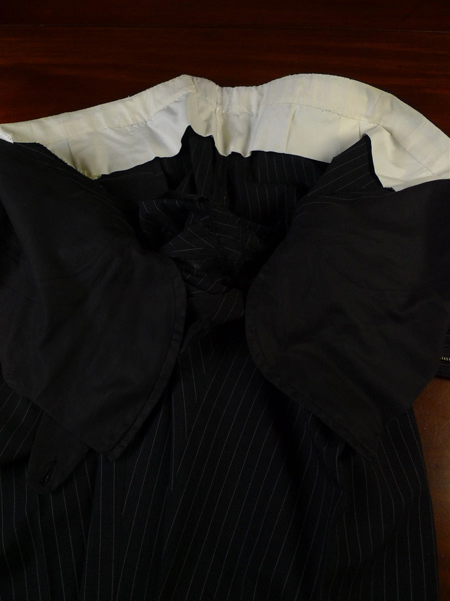25/0460 kilgour french & stanbury 1992 savile row bespoke golden bale worsted grey pin-stripe trouser 42-46