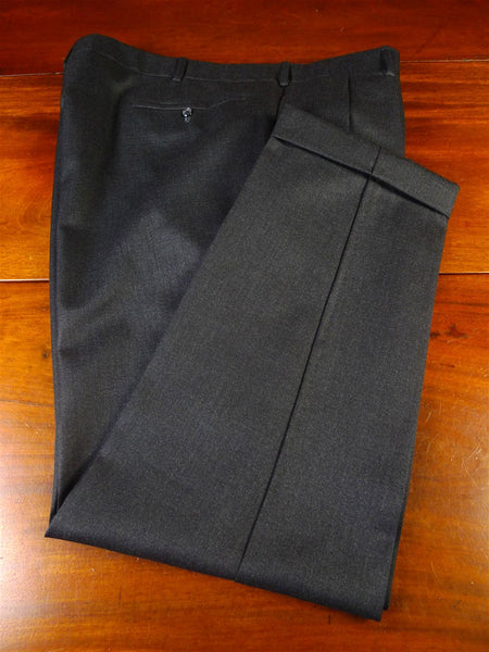 25/0451 immaculate 1999 anderson & sheppard savile row bespoke grey worsted twill trouser 42