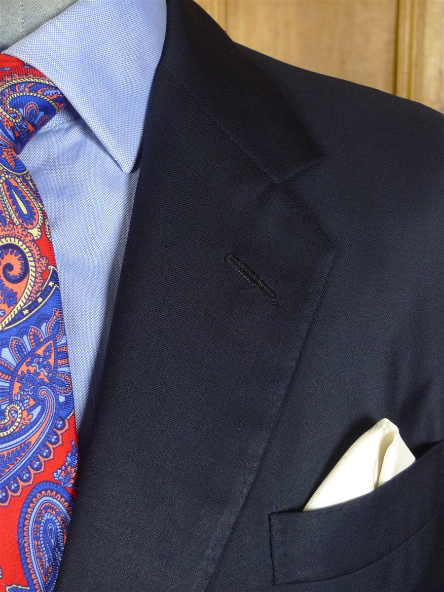 25/0827 anderson & sheppard savile row navy blue suit for restoration 46 long