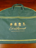 25/0954 ede & ravenscroft green / gold suit carrier bag