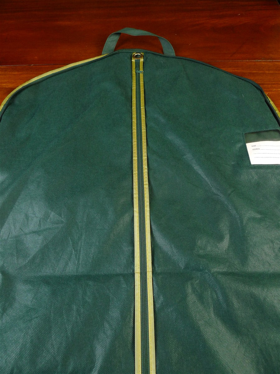 25/0954 ede & ravenscroft green / gold suit carrier bag