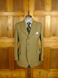 25/0510 vintage philips & piper heavyweight green keepres tweed hacking jacket w/ ghillie collar 41 regular