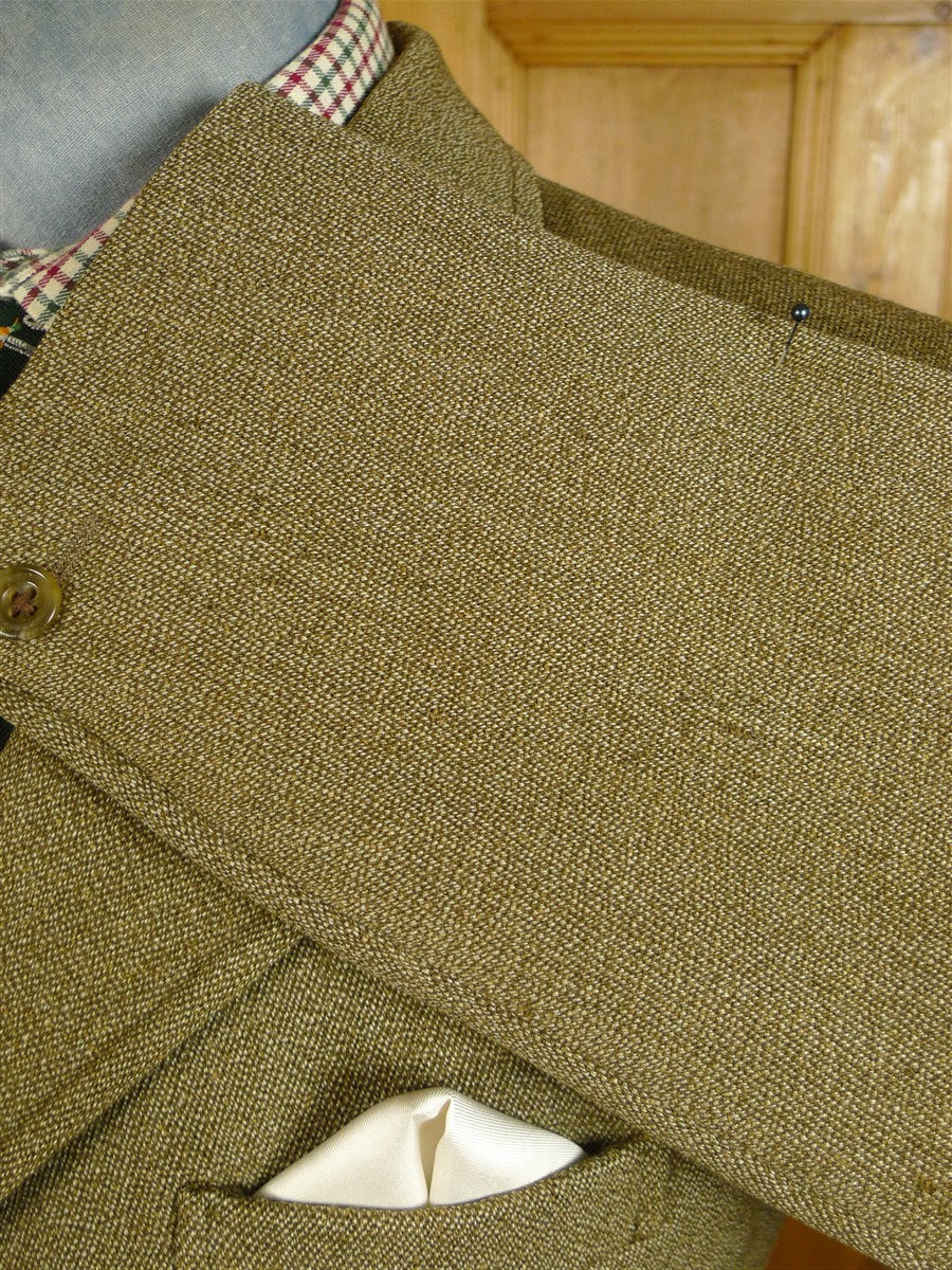 25/0510 vintage philips & piper heavyweight green keepres tweed hacking jacket w/ ghillie collar 41 regular