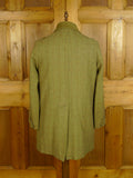 25/0536 vintage invertere heavyweight green / red wp check tweed shooting jacket field coat 42