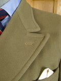 25/0530 vintage extra-heavy crombie melton wool british warm overcoat 43-44 long