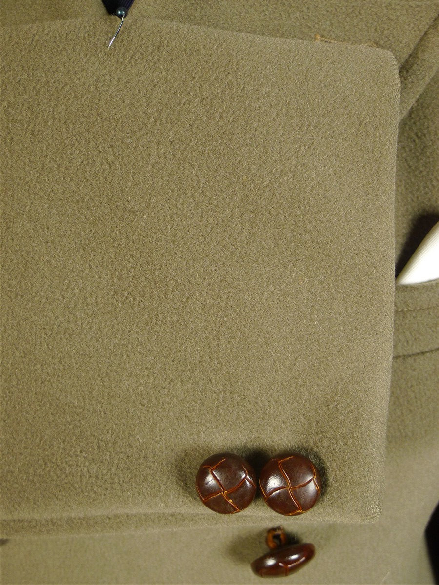 25/0530 vintage extra-heavy crombie melton wool british warm overcoat 43-44 long