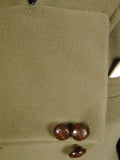 25/0530 vintage extra-heavy crombie melton wool british warm overcoat 43-44 long