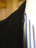 25/0531 superb genuine 1940s 1950s vintage extra-heavy black textured crombie wool d/b overcoat king coat 42-44