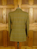 25/0512 immaculate vintage bladen supasax brown wp check tweed jacket 41-42 regular