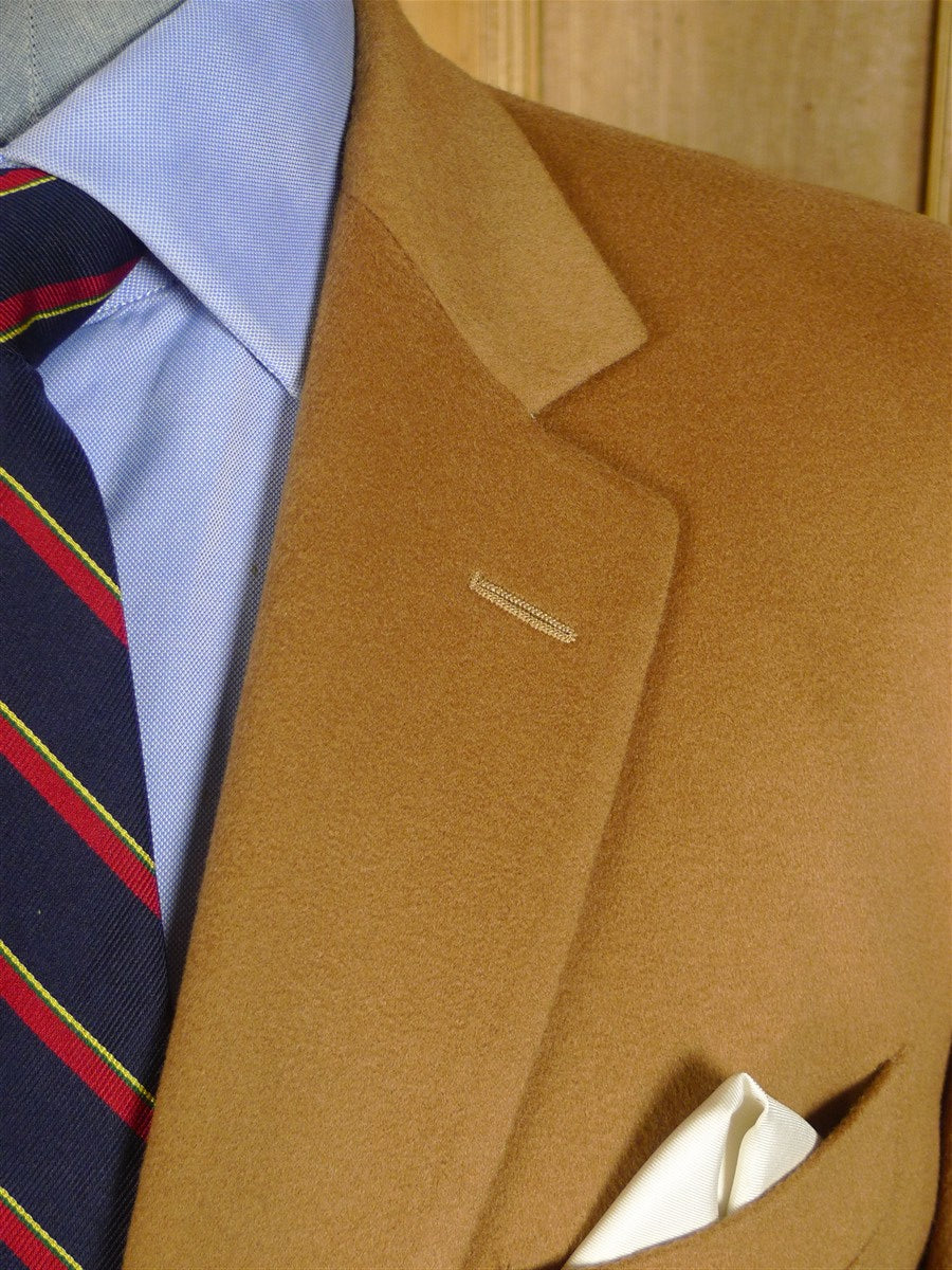 25/0515 immaculate gieves savile row wool & 15% cashmere camel sports jacket blazer 45 long