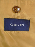 25/0515 immaculate gieves savile row wool & 15% cashmere camel sports jacket blazer 45 long