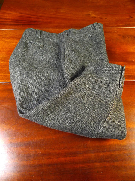 25/0504 superb 1940s 1950s vintage heavyweight grey twill tweed breeches breeks 38